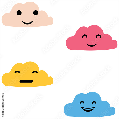 Smiling face cloud