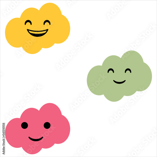 Smiling face cloud