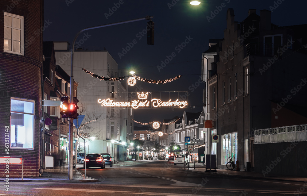 Danish Christmas holidays decoration and sign