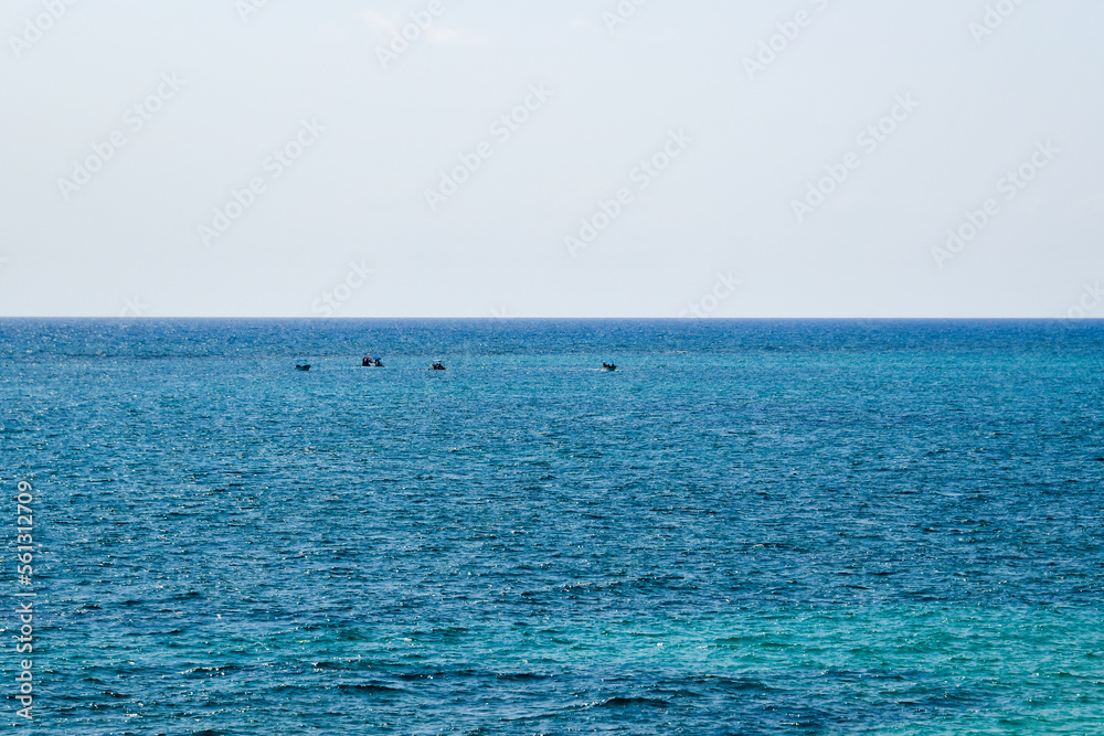 the Caribbean sea seen from the Tulum fortress 5 the Caribbean sea seen from the Tulum fortress 5