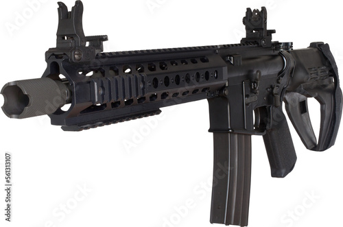 Stabilizing brace on an AR-15