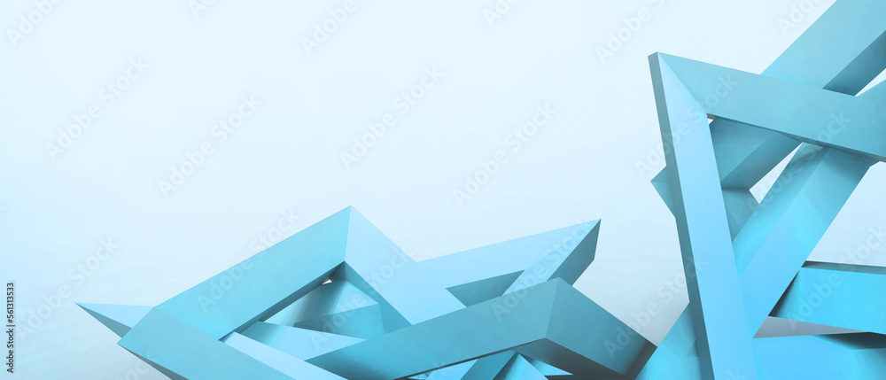 Creative idea Paper Cut of Futuristic Abstract Realistic 3d Minimal background. Business concept for technology Innovation on Blue background. copy space, digital, software, website -3d Rendering Creative idea Paper Cut of Futuristic Abstract Realistic 3d Minimal background. Business concept for technology Innovation on Blue background. copy space, digital, software, website -3d Rendering