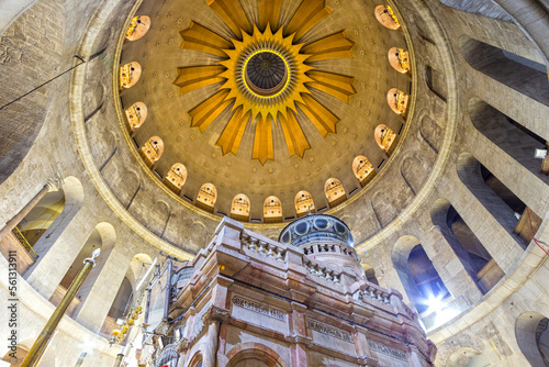 The Aedicule inside the temple of the Holy Sepulchre photo