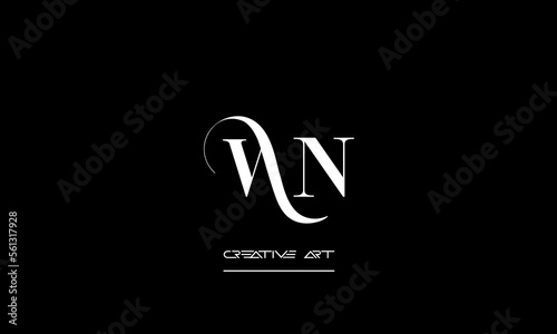 WN, NW, W, N abstract letters logo monogram