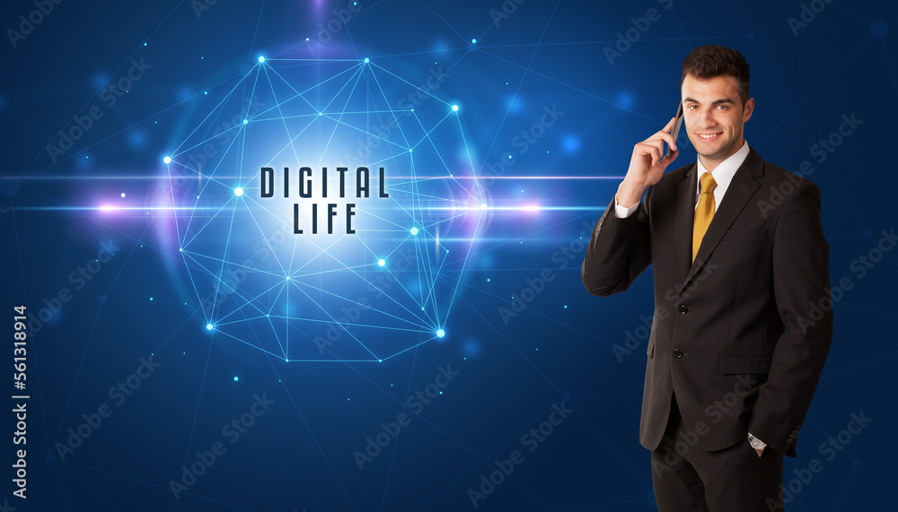 businessman thinking about security concept businessman thinking about security concept