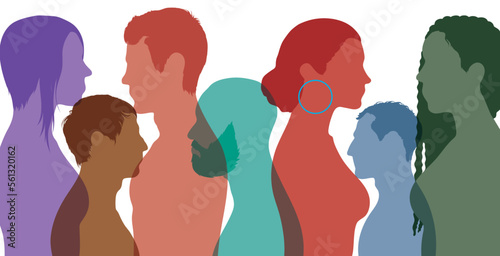 Concept of education. Prepare for a successful career. Multicultural college students. 