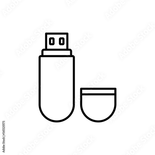 flash disk icon. outline icon