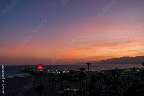 Santa Monica Pier, Santa Monica, California, Sunset © ineffablescapes