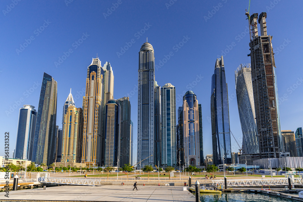 Naklejka premium Dubai, UAE, Marina