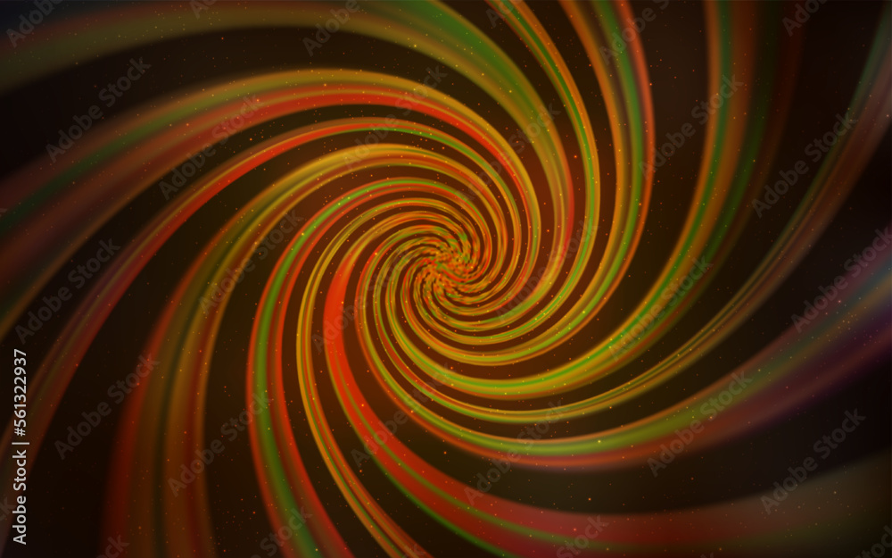 Dark Orange vector background with astronomical stars. Dark Orange vector background with astronomical stars.