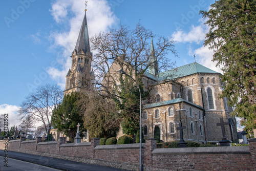 Aachen januar 2023: St. Severin is a Catholic church in Aachen-Eilendorf