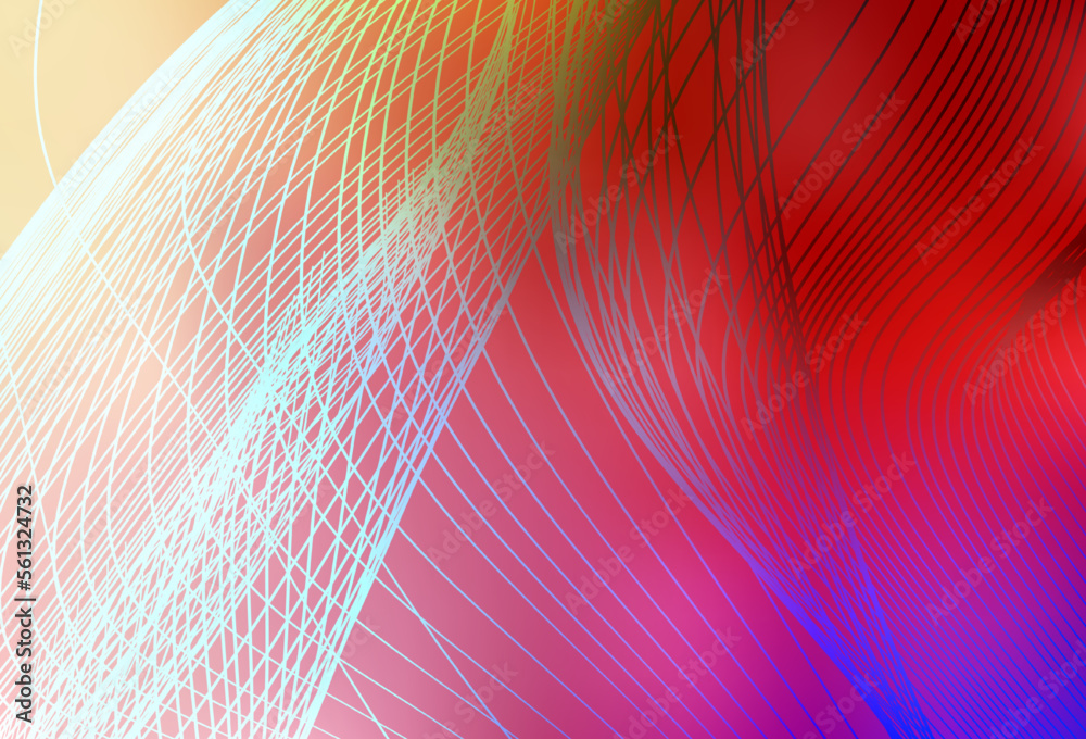Light Red, Yellow vector colorful blur background.