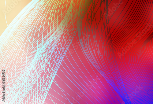 Light Red, Yellow vector colorful blur background.