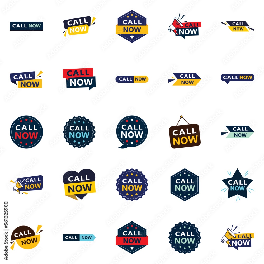 25 High quality Typographic Designs for a professional calling promotion Call Now