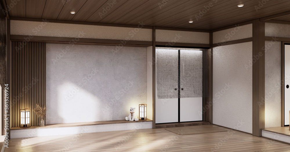 Muji style, Empty wooden room,Cleaning japandi room interior, Muji style, Empty wooden room,Cleaning japandi room interior,