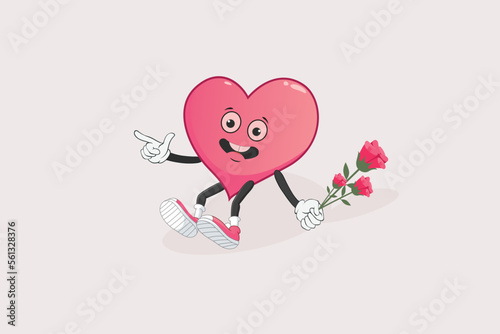 vector graphic illustration of happy valentine's day