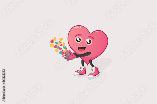 vector graphic illustration of happy valentine's day