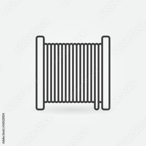 Wallpaper Mural 3D Printing Filament vector concept icon in thin line style Torontodigital.ca