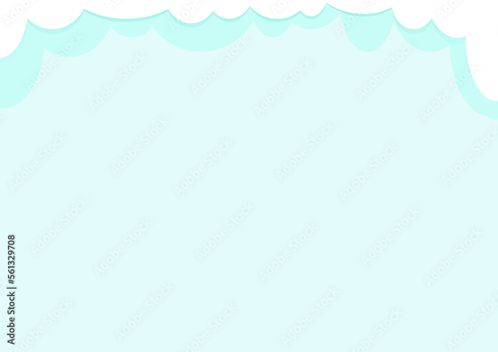 Blue delicate background with white clouds on top Blue delicate background with white clouds on top