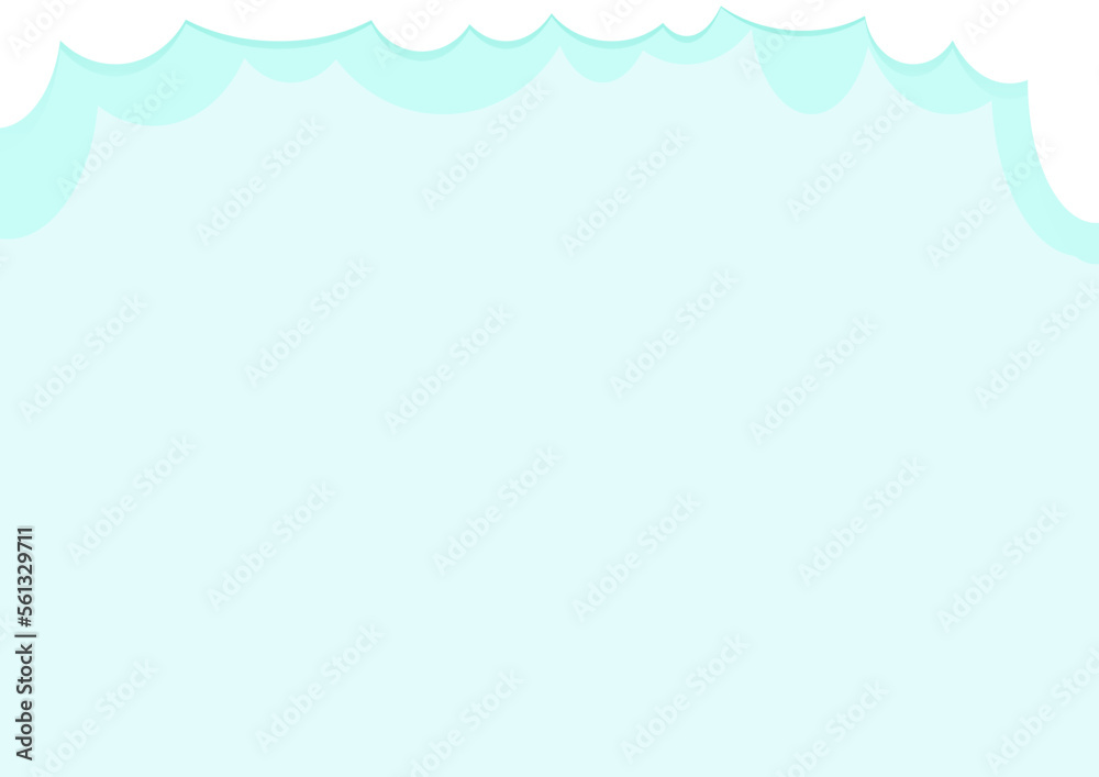 Blue delicate background with white clouds on top Blue delicate background with white clouds on top