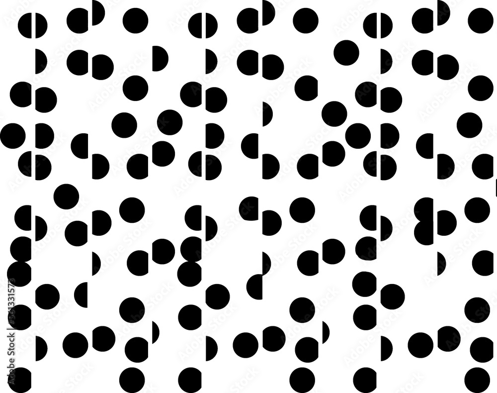 black and white dots polka-dot black and white dots polka-dot
