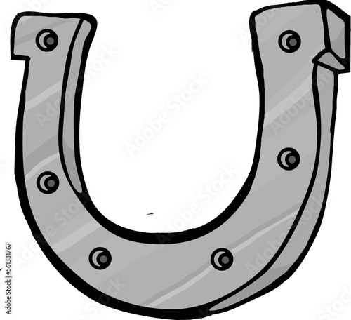 cartoon silver horse sho