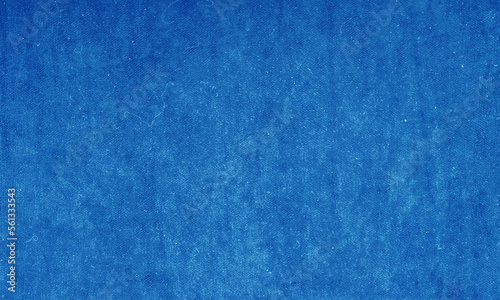Abstract surface made of old blue synthetic fabric.