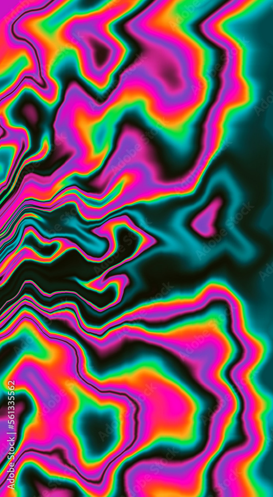 Abstract psychedelic background with rainbow smudges and stains, like on gasoline film. Vertical format for stories and posts. Abstract psychedelic background with rainbow smudges and stains, like on gasoline film. Vertical format for stories and posts.