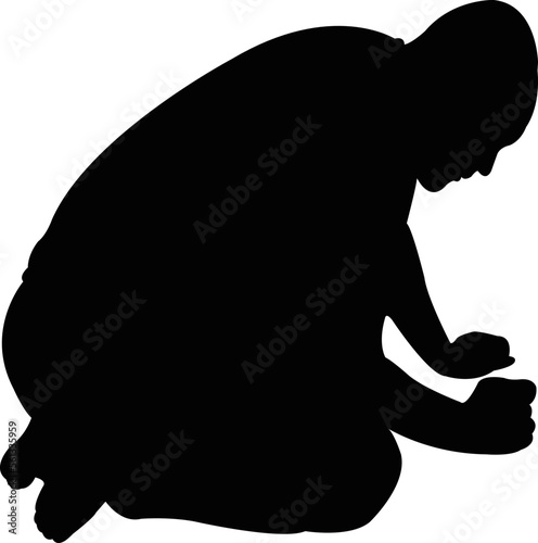 a man body silhouette vector
