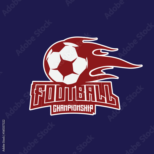 Football team vector  logo template, sports championship, leagues , gaming and esports 