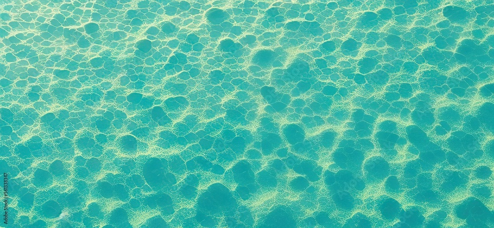 Shallow water caustics texture pattern, holiday background concept