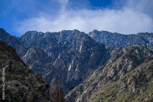 San Jacinto Mountains range in Palm Springs