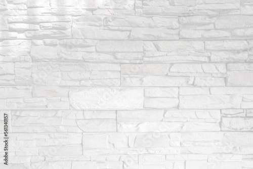 white wall texture of gray tone stone wall for background, white slate decorative pattern wall texture.