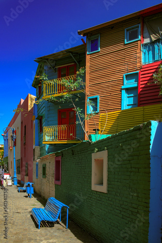 Colorful houses in Caminito, Buenos Aires, Argentina
