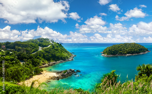 View of Man island in front of Promthep cape