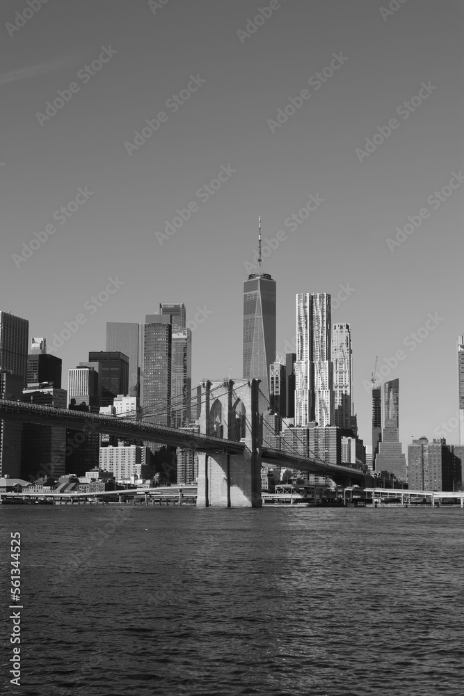 Naklejka premium New York City B and W