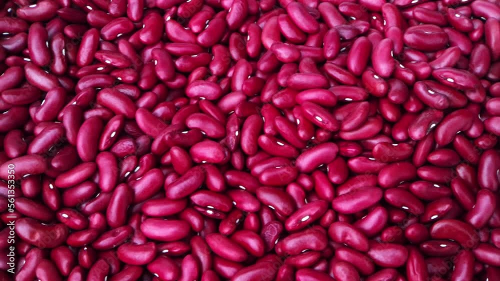 raw red beans. top view raw red beans. top view