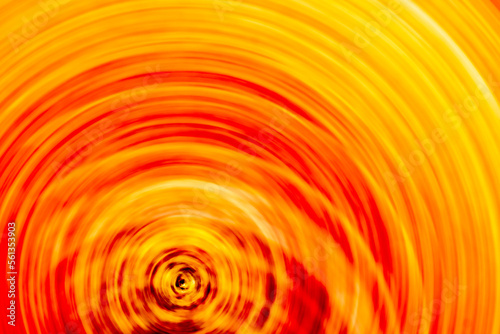 Fire vortex. Abstract fire tornado, inside view. Swirled fire on a long exposure.