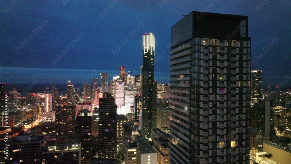 Aerial cinematic Yonge st downtown Toronto 4 Aerial cinematic Yonge st downtown Toronto 4