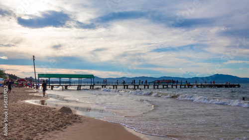 pier da praia de Canasvieiras Florianopolis brasil © Fotos GE