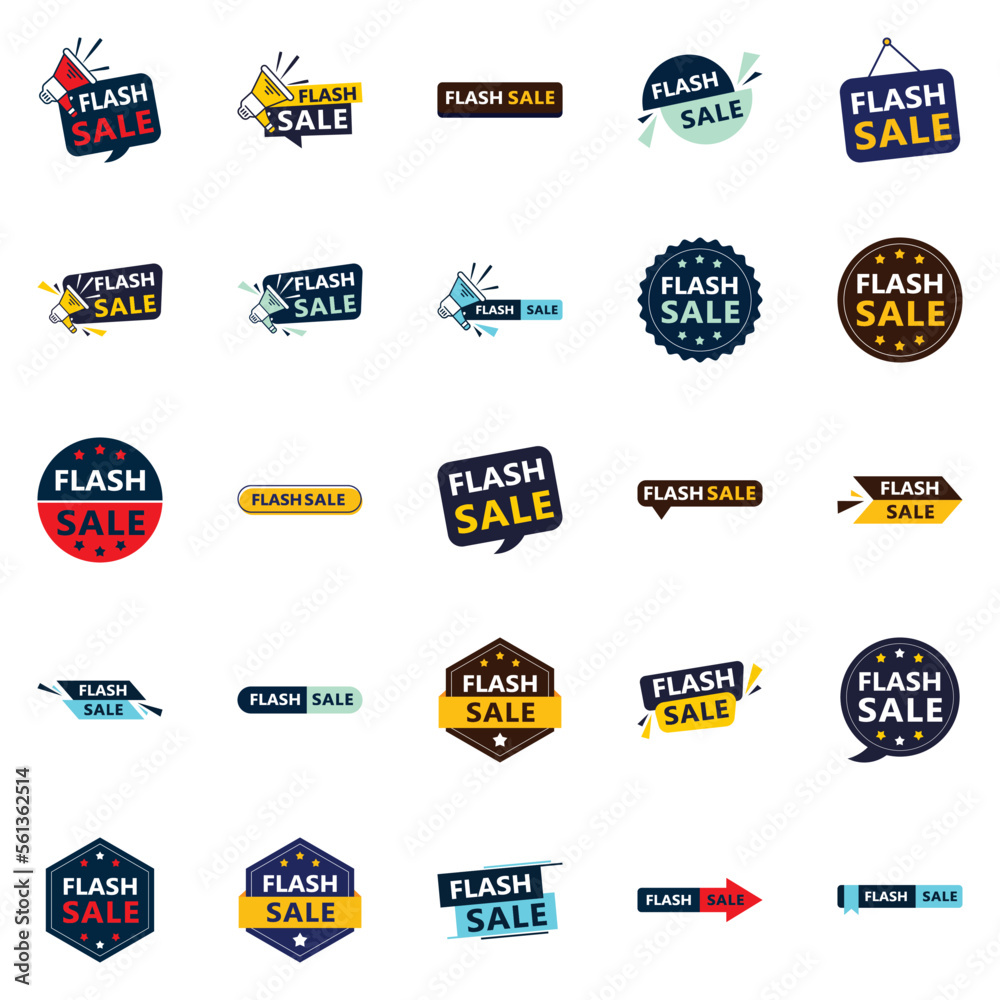 25 Editable Vector Designs in the Flash Sale Bundle Perfect for Personalized Marketing Campaigns