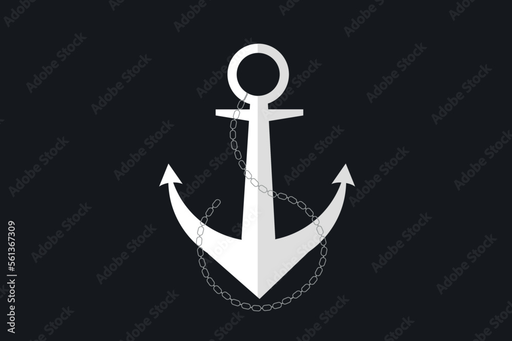 anchor ship yacht vector icon marine background anchor ship yacht vector icon marine background
