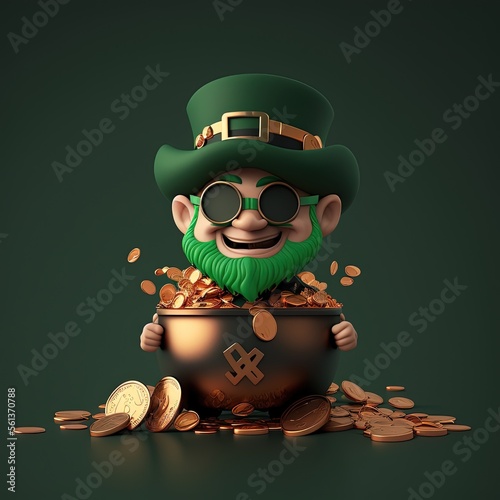 Rich Leprechaun with Dark S...