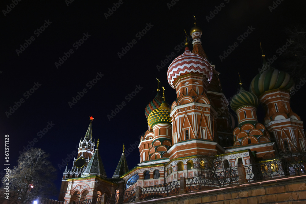 St. Basil Cathedral, Red Square, Moscow, Russia.