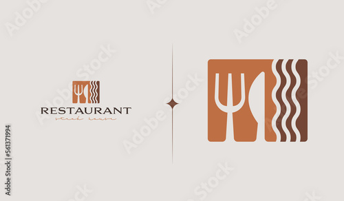 Restaurant Steak House Logo. Universal creative premium symbol. Vector sign icon logo template. Vector illustration
