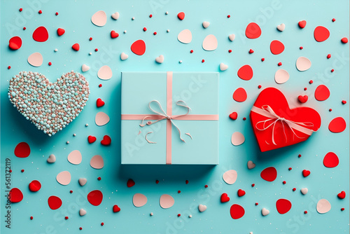 Wallpaper Mural valentine box with heart Torontodigital.ca