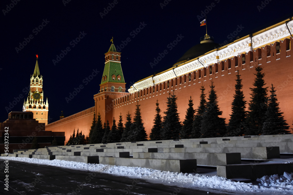 Moscow Kremlin and Red Square at night