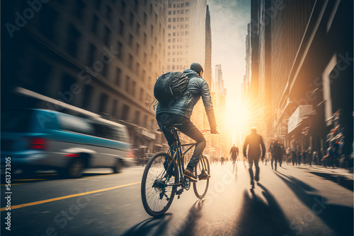 Biking in the city