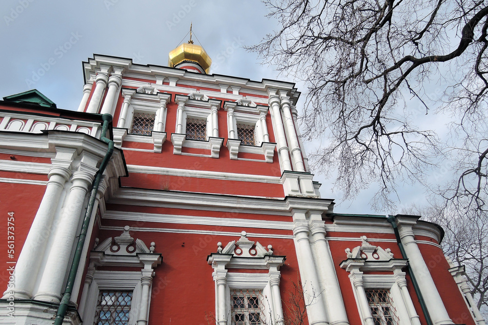 Novodevichy convent in Moscow. Popular landmark.