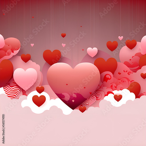 Wallpaper Mural valentines hearts Torontodigital.ca